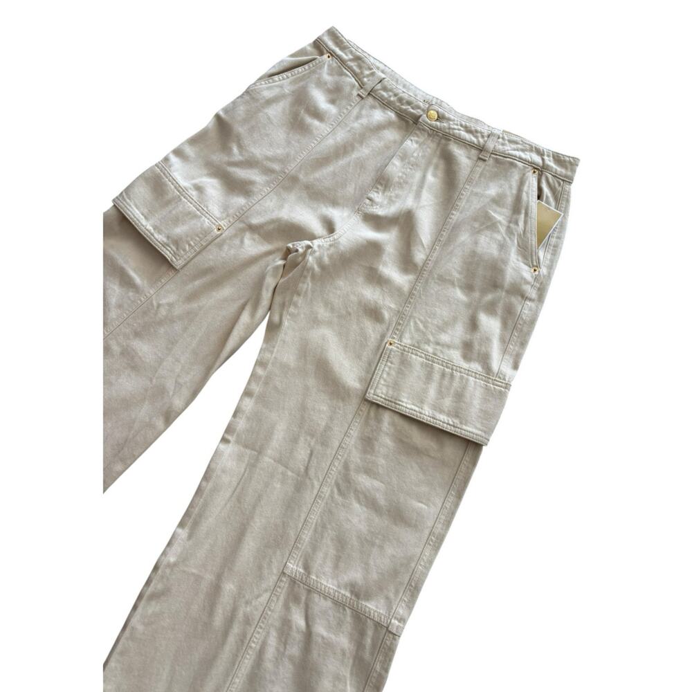 MICHAEL MICHAEL KORS SELMA WIDE LEG BONE JEANS NWT SIZE 14 100% COTTON - Picture 2 of 7